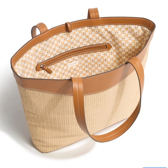 Vera Bradley Tan and Cream Tote Bag - Picture 2 of 5